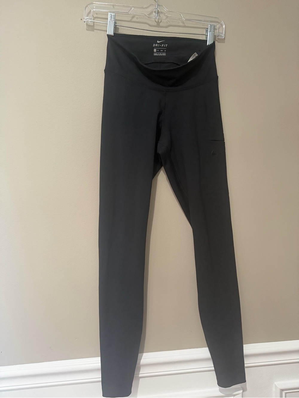 Nike Black Dri-FIT High-Rise Leggings with Side Pocket